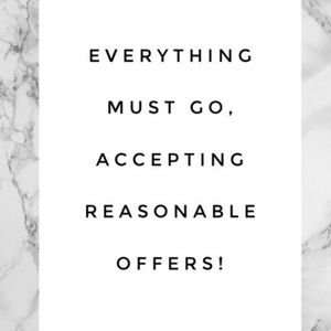 CLOSET CLEAROUT! EVERYTHING MUST GO!